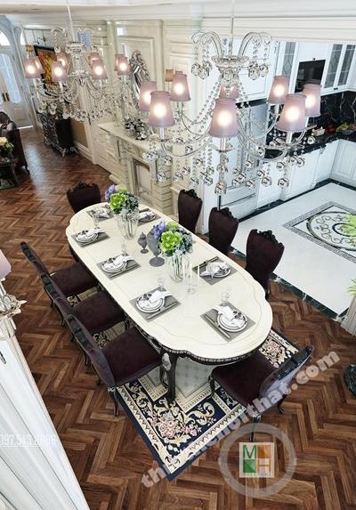 Thiết kế bàn ăn biệt thự đường Sơn Tây
